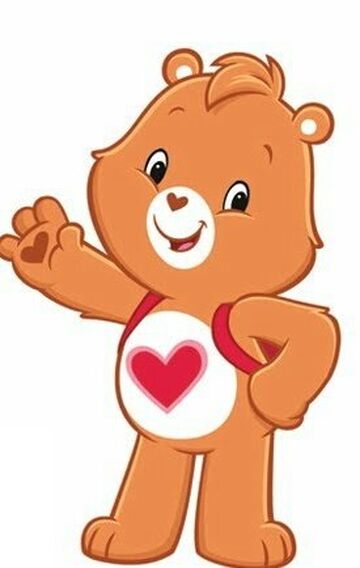 Care bear with deals hearts on tummy