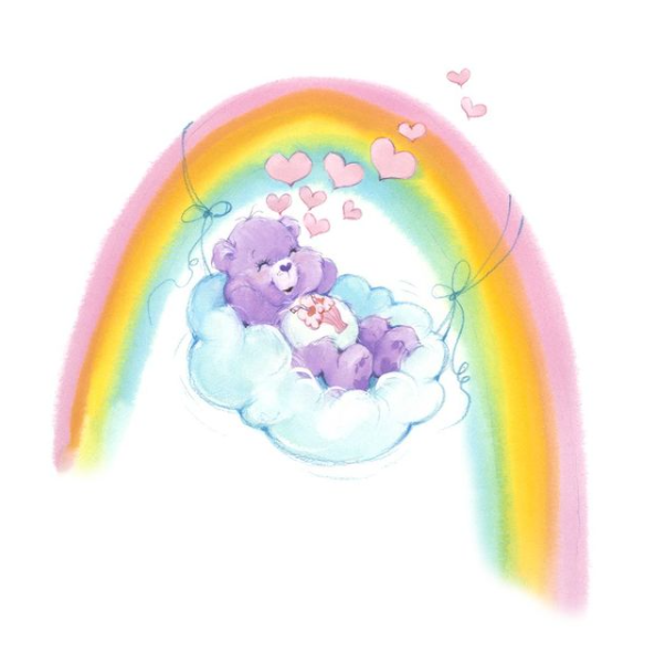 Share Bear Sketchpad Care Bears - Rainbow Cloudz