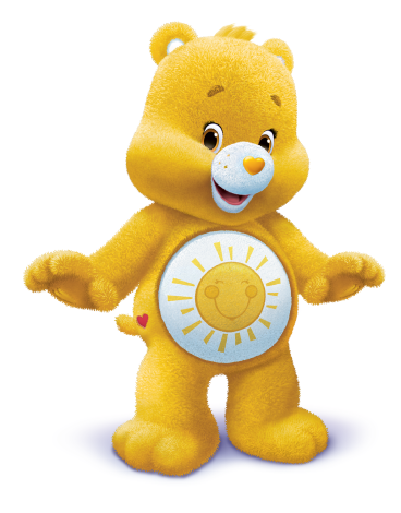 Care Bears Care Bears Funshine Bear Sunshine Sun Yellow 2002 8" Plush Stuffed 