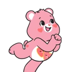 care bear with two hearts