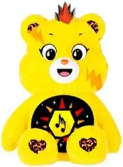 Basic Fun Care Bears Orsetto Solare Tema Rock, Peluche Morbido Eco-Friendly, Collezione Care Bears