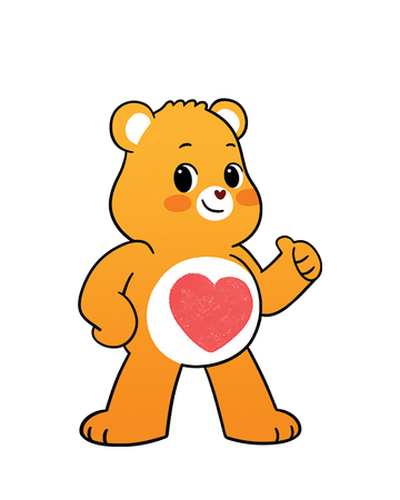 orange care bear