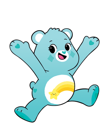 light blue care bear