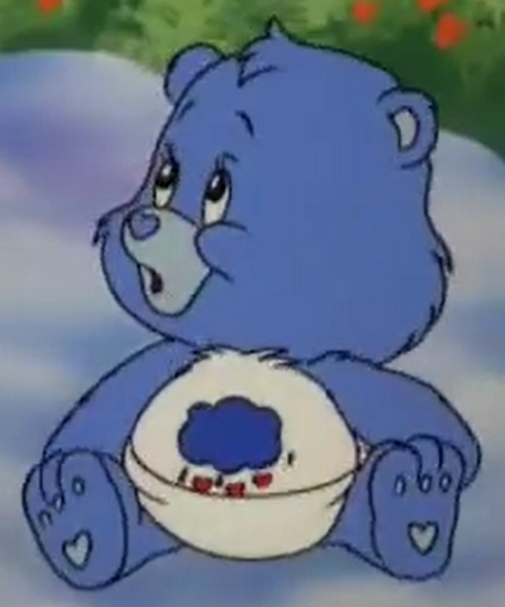 light blue care bear