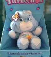 Bedtime Bear's belly badge on mini Grumpy Bear