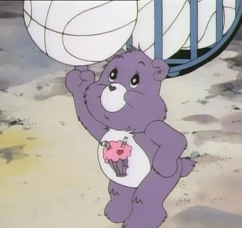 care bear with milkshake