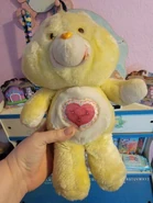 Gentle Heart Lamb's Belly Badge on Birthday Bear