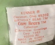 Good Luck Bear with a Birthday Bear tush tag