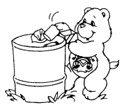 A screenshot from the 1991 Care Bears Environmental Awareness kit.