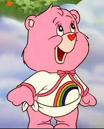 light pink care bear