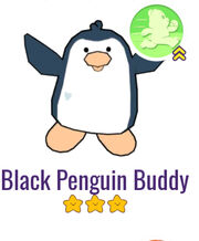 Black penguin buddy