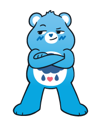 dark blue care bear