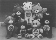 Press photo of the 1991 "Environmental" redesign of some of the core Care Bears