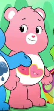 care bear with two hearts