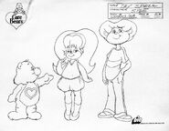 Size model sheets for Joey and Elaine