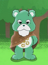 Watchful Bear, as he appears in Care Bears: Unlock the Magic.