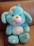 Loyal Heart in light blue with a brown nose