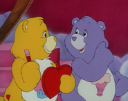 Share Bear with Birthday Bear from The Care Bears Movie.