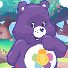 care bear with flower
