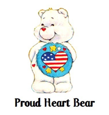 Proud sales heart bear