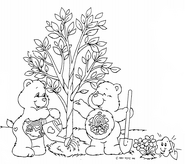 A screenshot from the 1991 Care Bears Environmental Awareness kit.