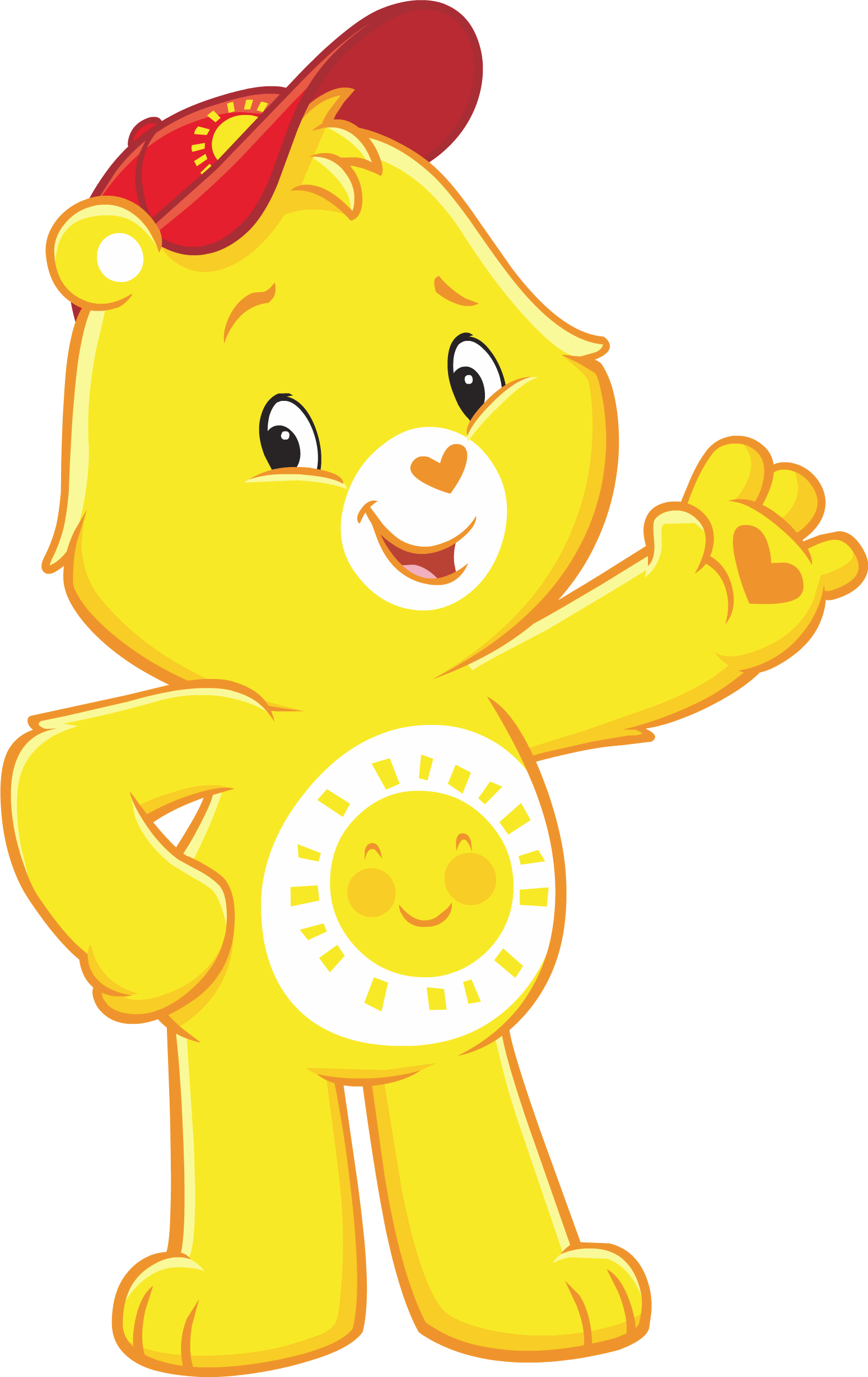 CARE BEAR Funshine Bear Sticker - YELLOW