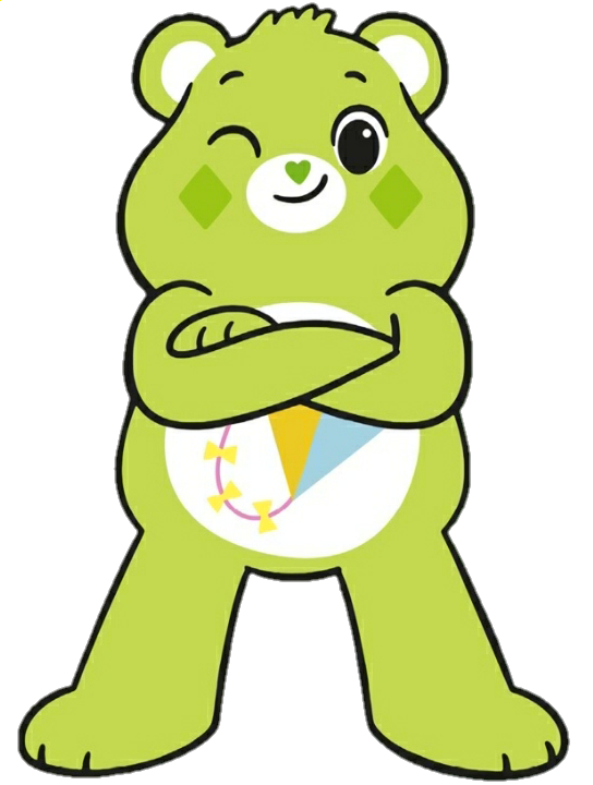 care bear with kite on tummy