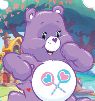 purple care bear