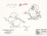 Model sheet of Mr. Beastly's episode design