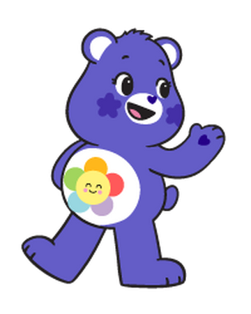 care bear with flower