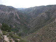 McKittrick Canyon view west from The Notch 2008