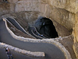 Switchbacks in Carlsbad Cavern