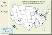 National Park Service US World Heritage tentative map j