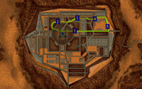 The level's map.