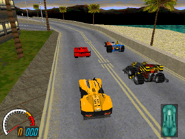 A start line by the beach