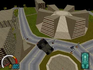 The six-pointed building & roundabout