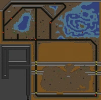 The level's map.