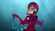 Carman Sandiego underwater