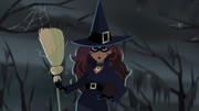 Carmen in witch costume