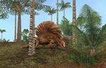 A Dimetrodon eating in the "Manya Jungle".