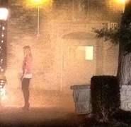 IMG 0064.jpg (45 KB) "Sue & Miss Desjarden Outside The School"