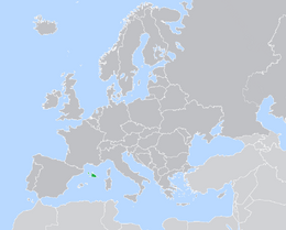 Europe map Brunant