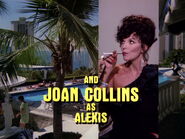 Joan Collins' credit for the beginning of season 3