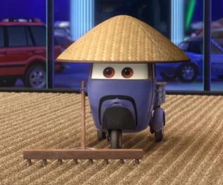 Мастер Дзен удивляется словам Мэтра, отвлекаясь от работы.