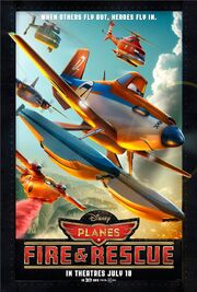 Planes fire rescue poster