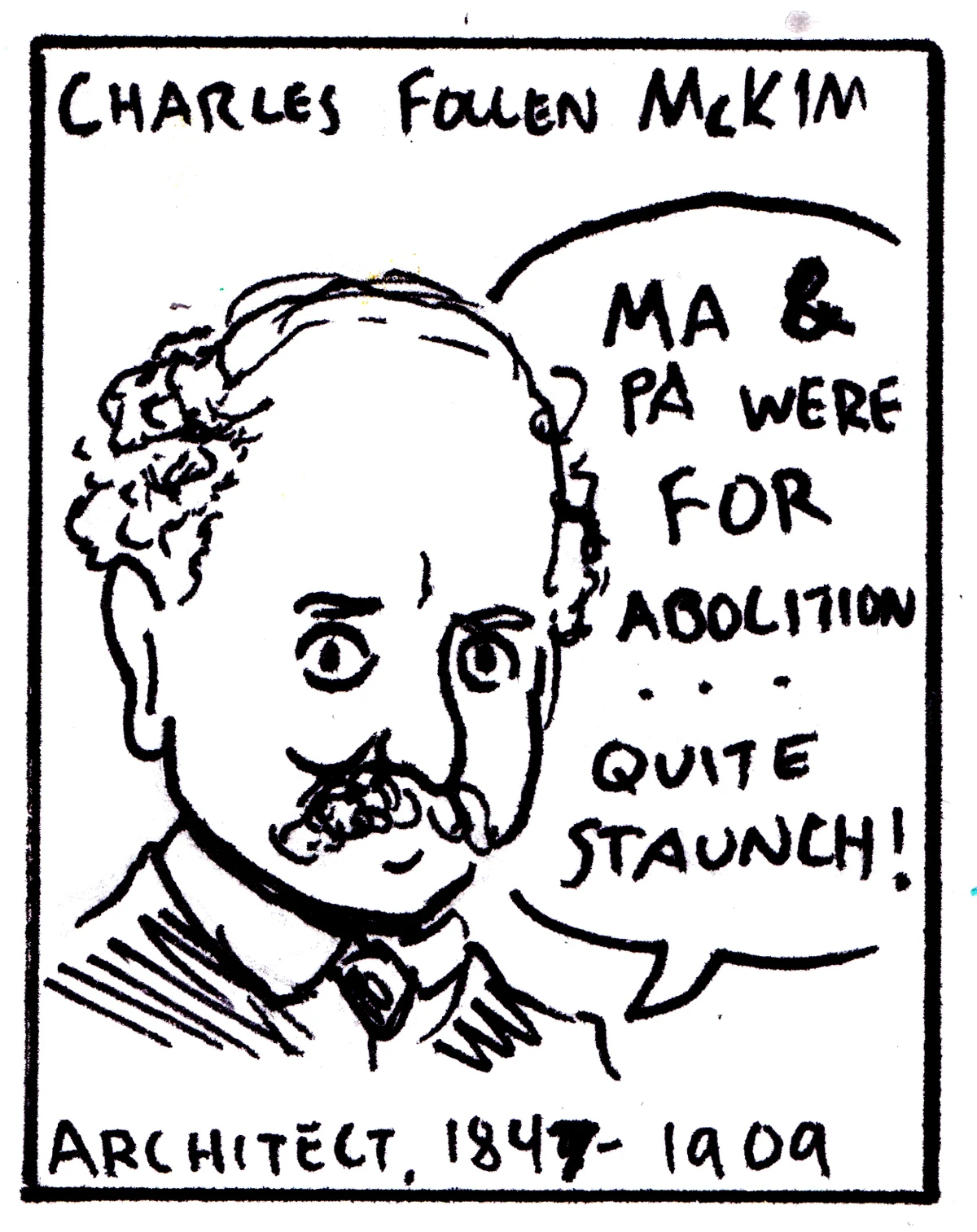 Charles Follen McKim Cartoon Art History Wikia Fandom