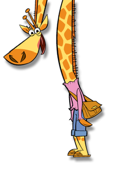 crying giraffe cartoon