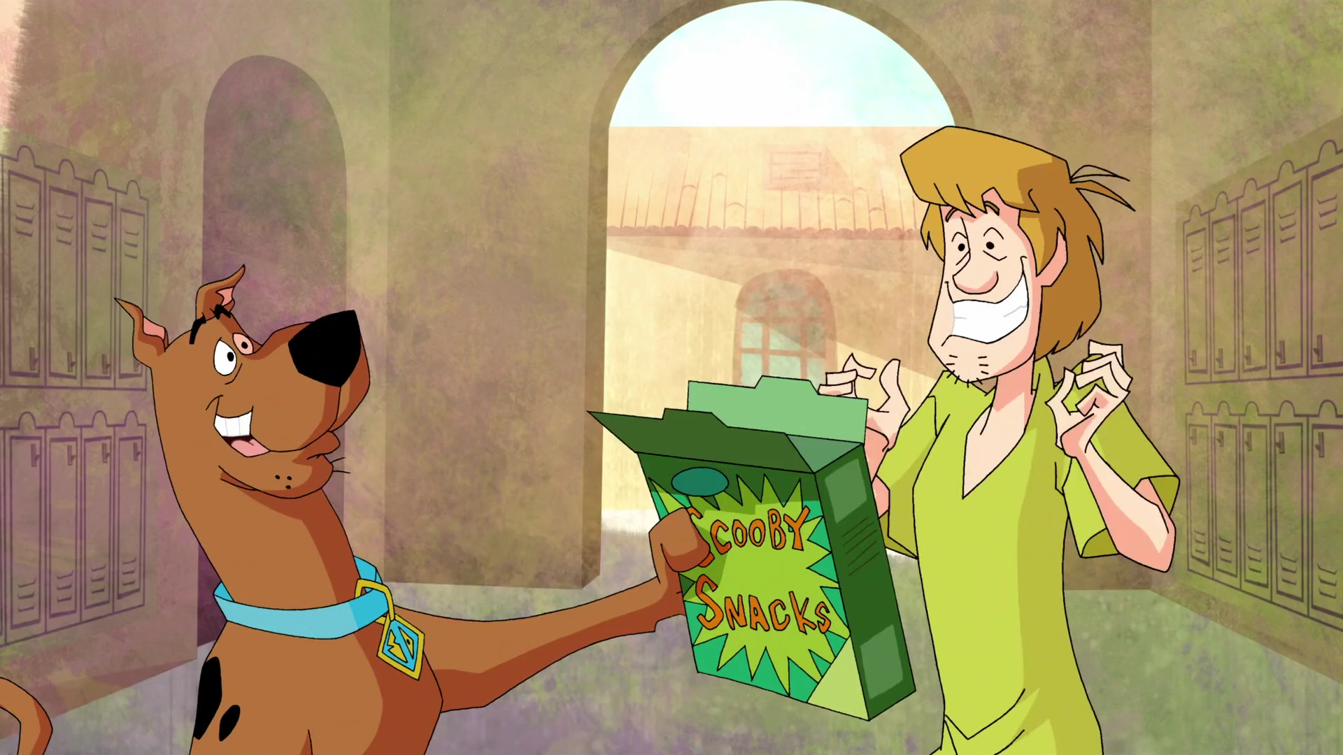 scooby doo eating scooby snacks