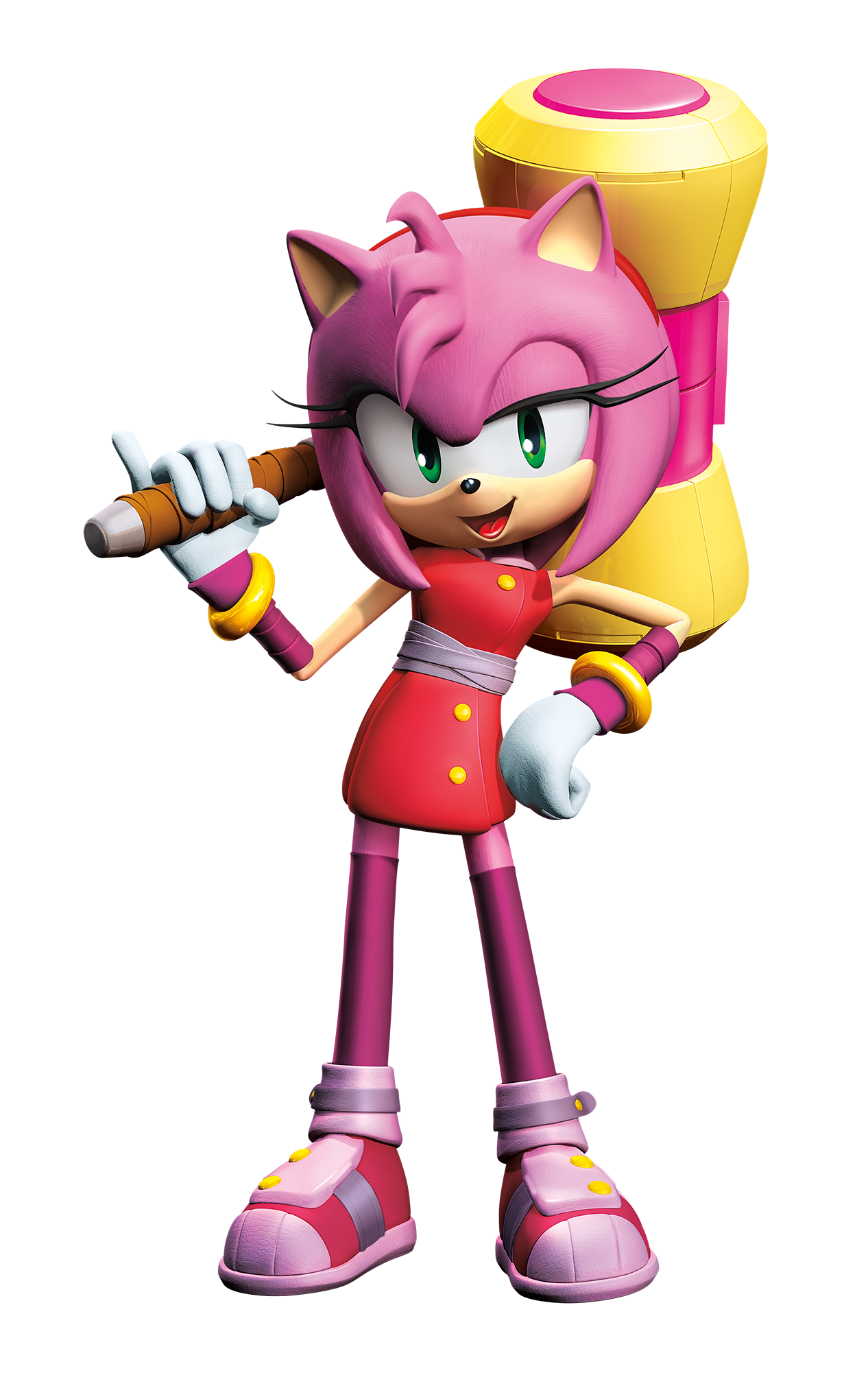 Amy Rose Sonic, o personagem de aventura Sonic do ouriço, quartzo