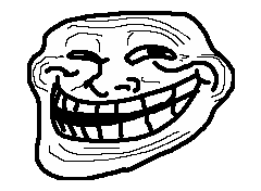 Trollface (Sourced from original MS Paint Comic PNG pulled from 4Chan  Imageboard Archive and scaled w/ nearest neighbor) (1080x1080px) :  r/MemeRestoration